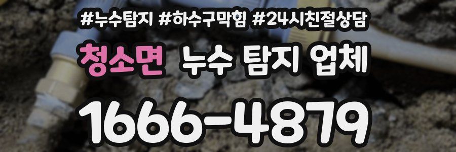 청소면 누수 탐지 업체