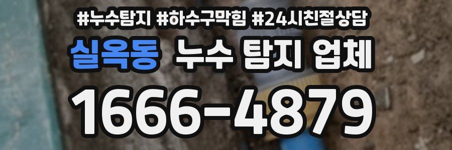 실옥동 누수 탐지 업체