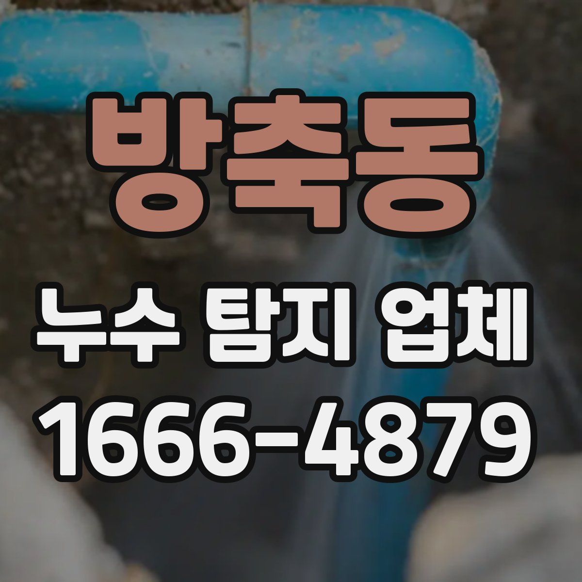 방축동 누수 탐지 업체