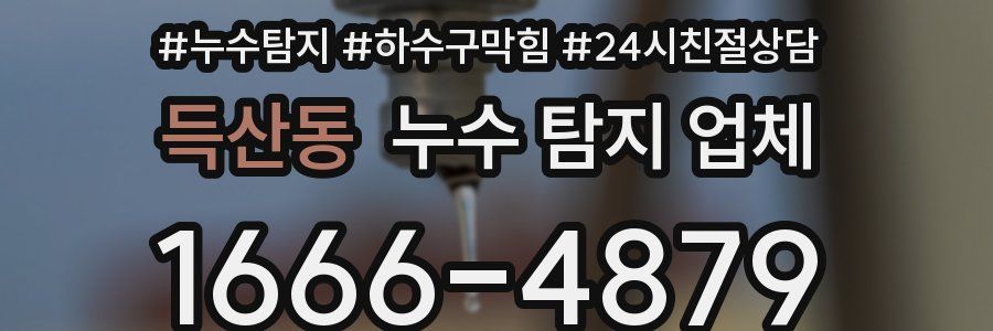 득산동 누수 탐지 업체