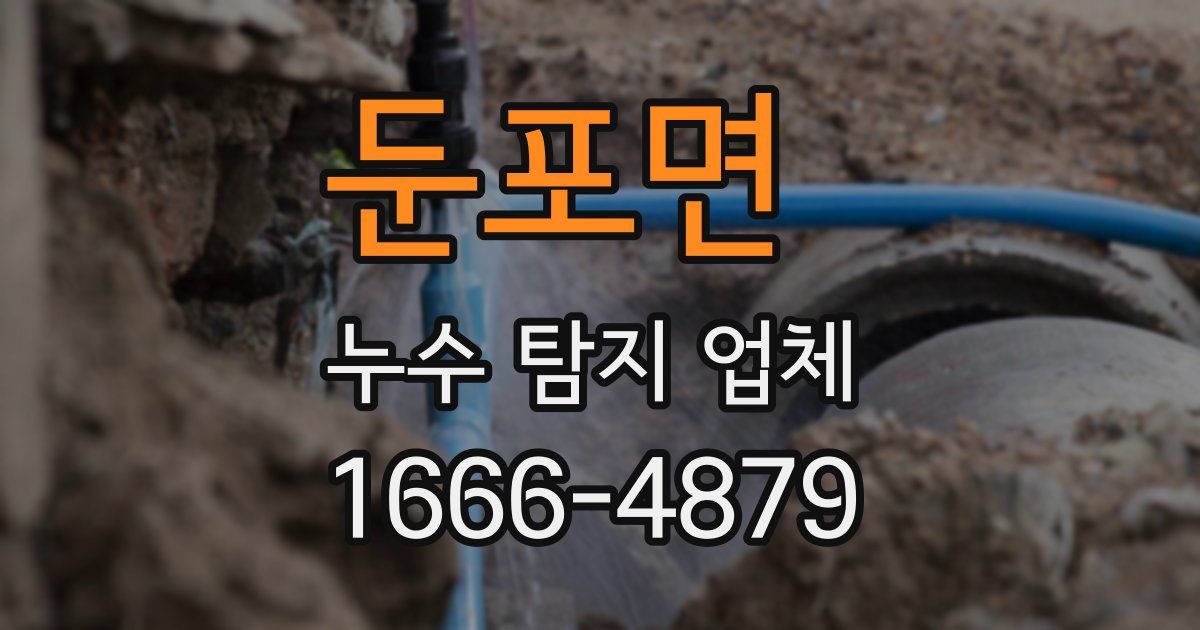 둔포면 누수 탐지 업체