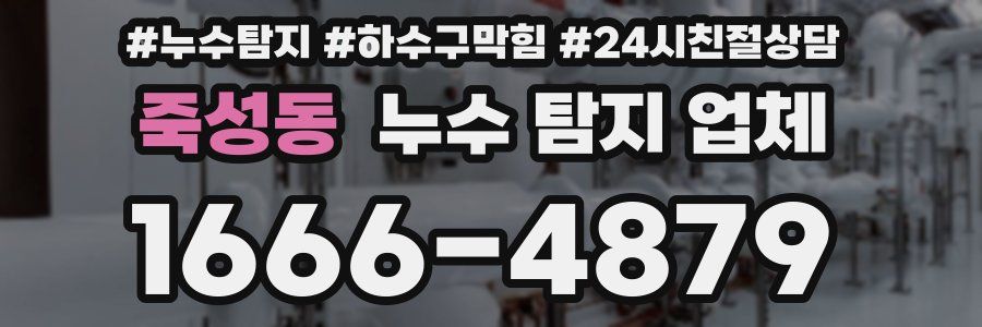 죽성동 누수 탐지 업체