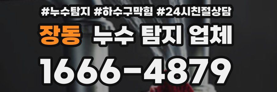 장동 누수 탐지 업체