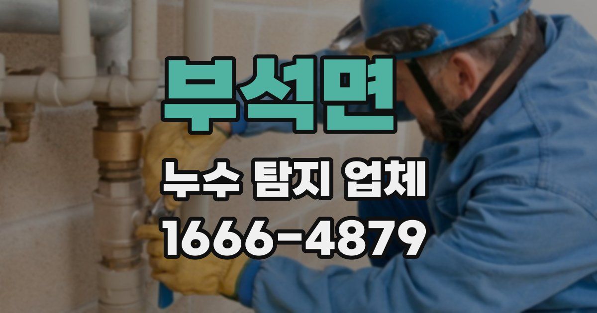 부석면 누수 탐지 업체