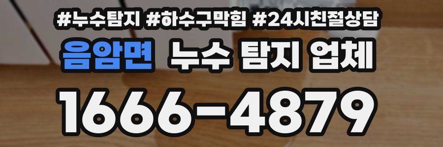 음암면 누수 탐지 업체