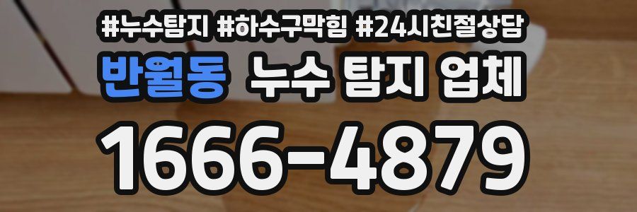 반월동 누수 탐지 업체