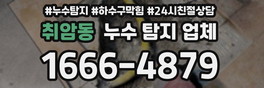 취암동 누수 탐지 업체