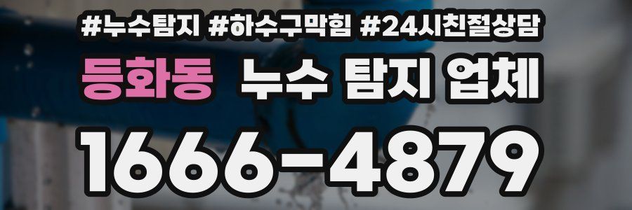 등화동 누수 탐지 업체