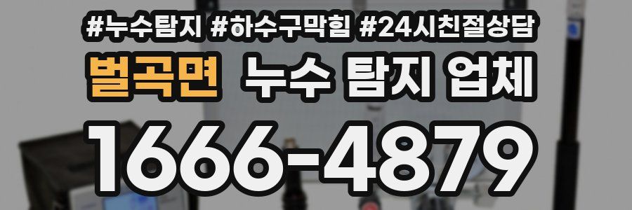 벌곡면 누수 탐지 업체
