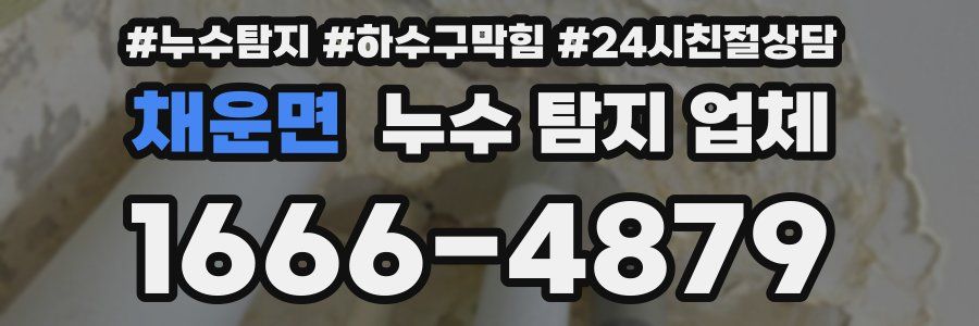 채운면 누수 탐지 업체