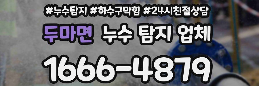 두마면 누수 탐지 업체