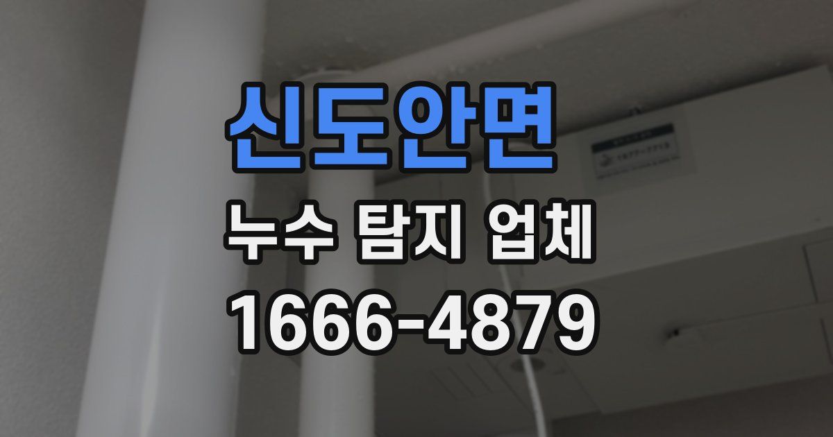 신도안면 누수 탐지 업체