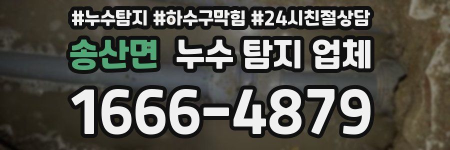 송산면 누수 탐지 업체