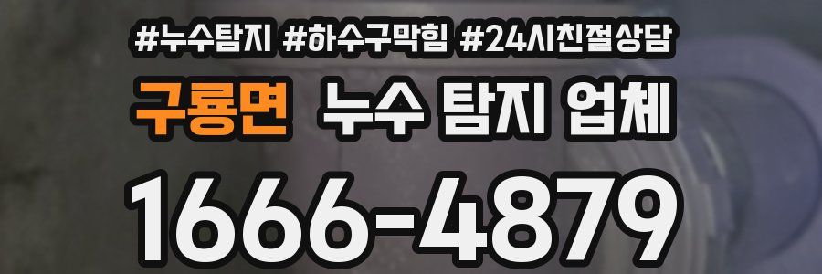 구룡면 누수 탐지 업체