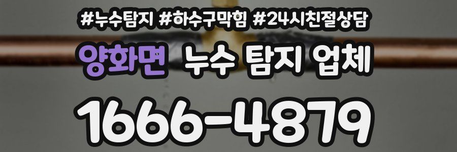 양화면 누수 탐지 업체