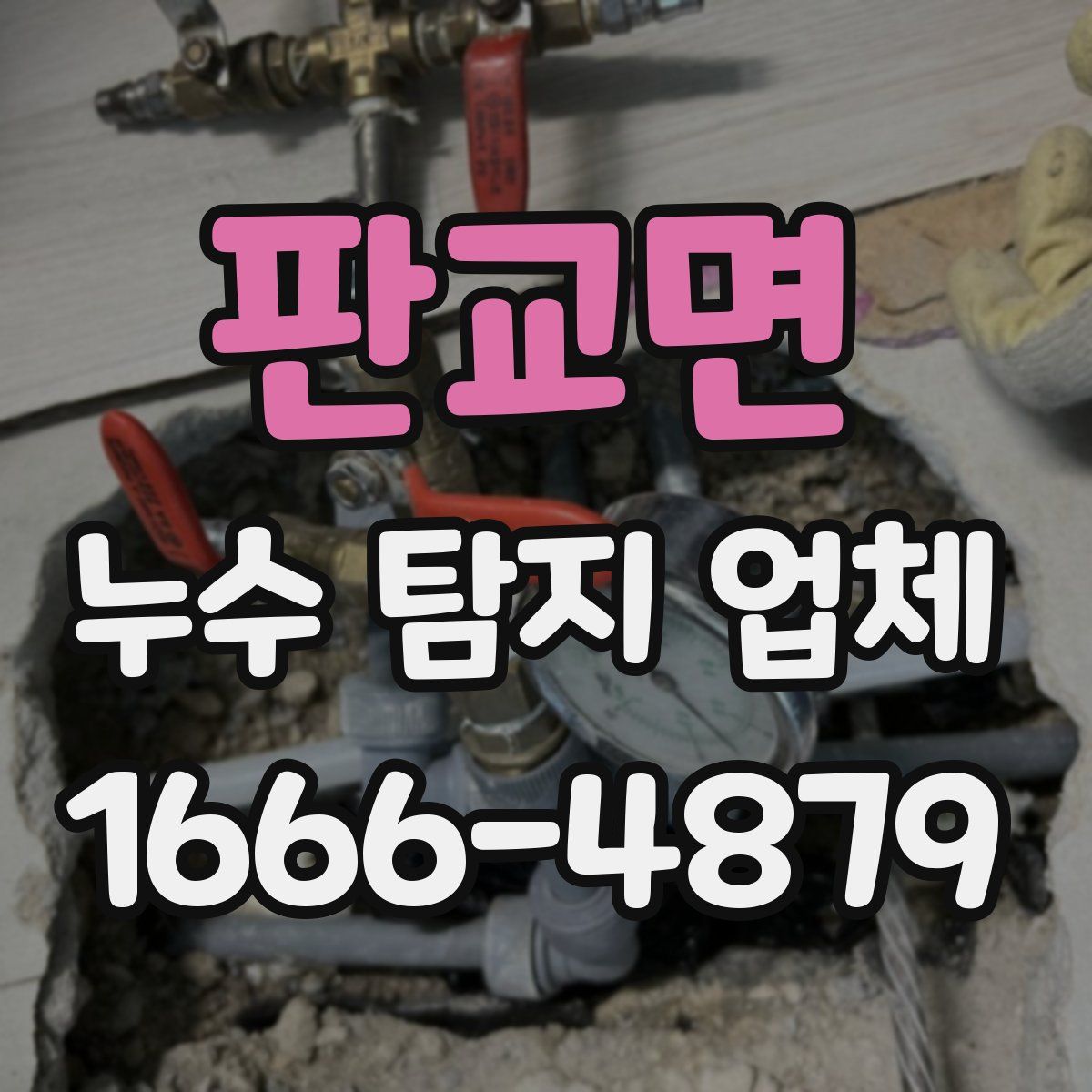 판교면 누수 탐지 업체