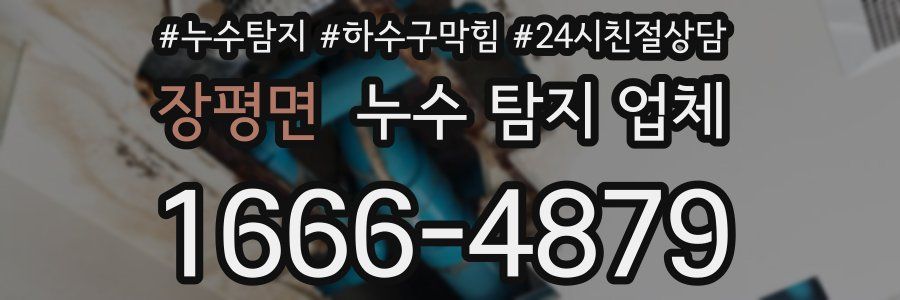 장평면 누수 탐지 업체