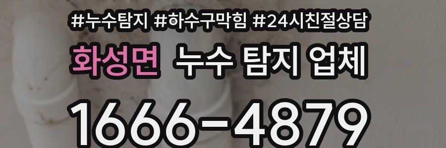 화성면 누수 탐지 업체
