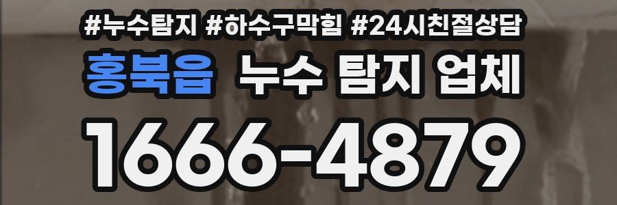 홍북읍 누수 탐지 업체