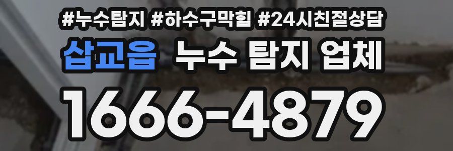 삽교읍 누수 탐지 업체
