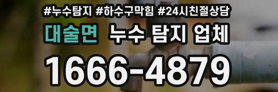 대술면 누수 탐지 업체