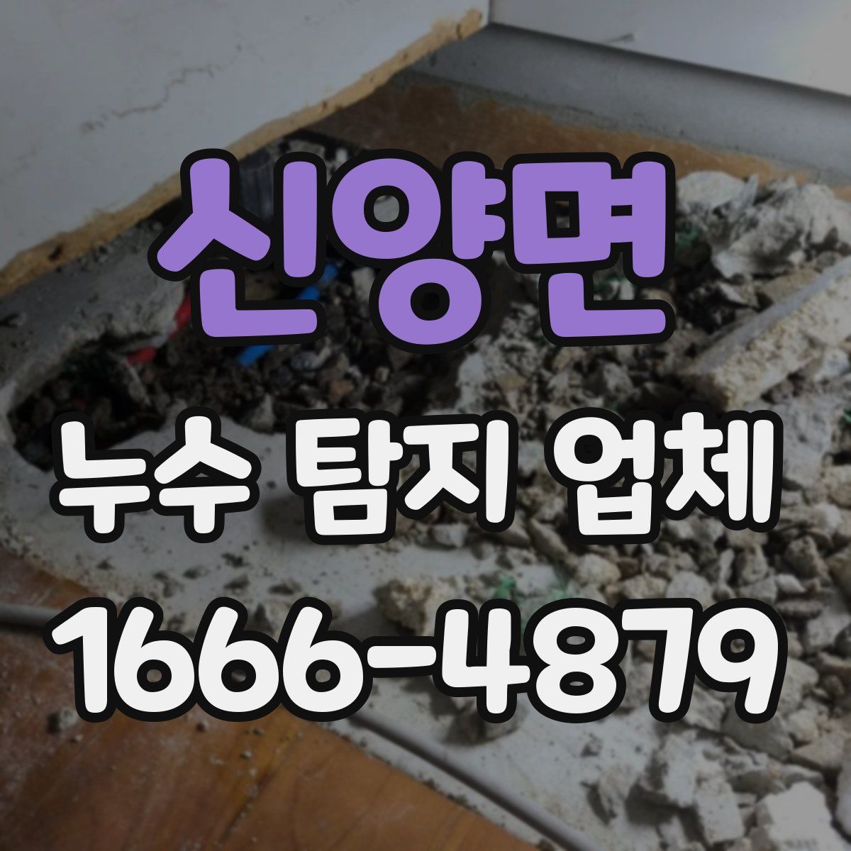 신양면 누수 탐지 업체