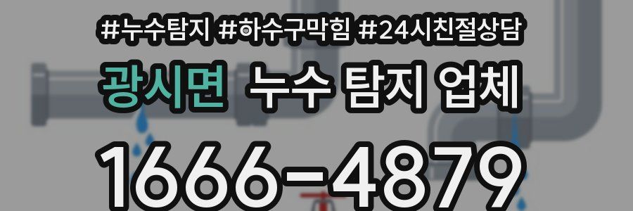 광시면 누수 탐지 업체