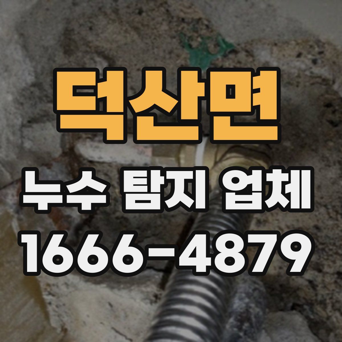 덕산면 누수 탐지 업체