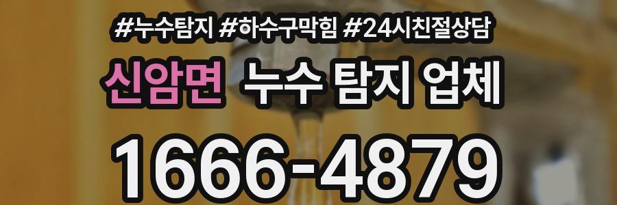 신암면 누수 탐지 업체