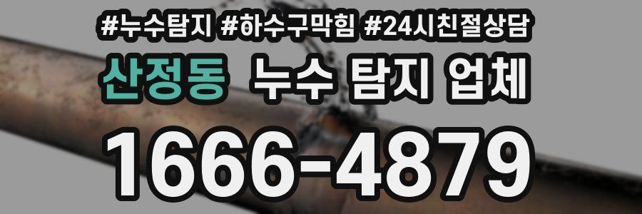 산정동 누수 탐지 업체