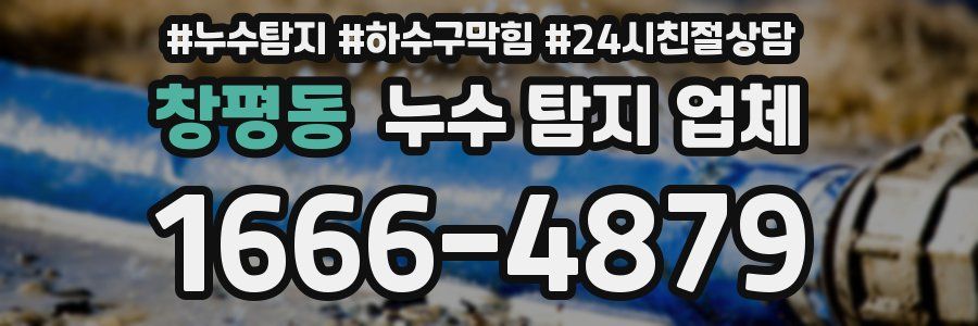 창평동 누수 탐지 업체