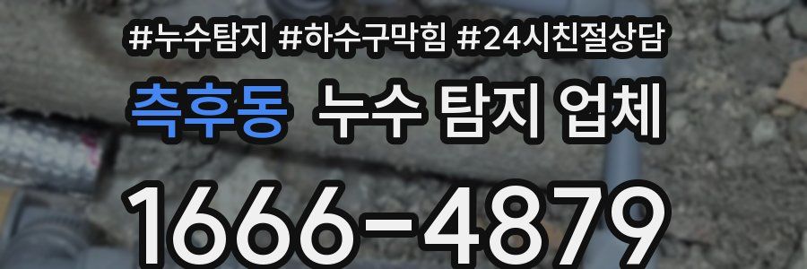 측후동 누수 탐지 업체