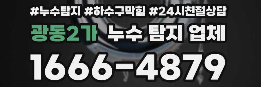 광동2가 누수 탐지 업체