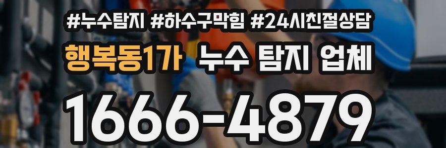 행복동1가 누수 탐지 업체