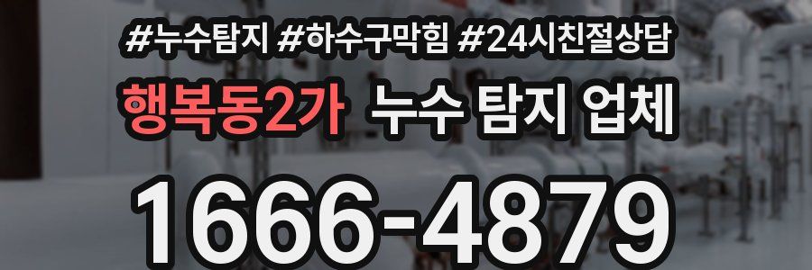 행복동2가 누수 탐지 업체