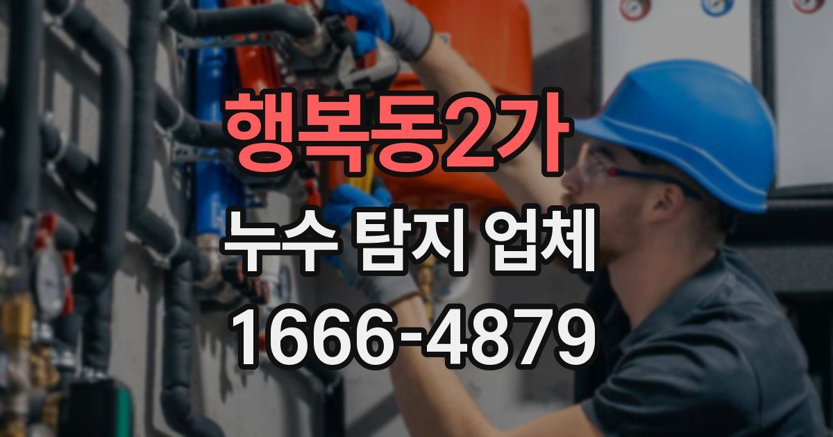 행복동2가 누수 탐지 업체