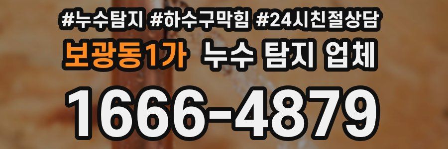 보광동1가 누수 탐지 업체