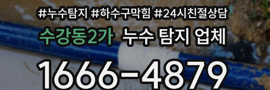 수강동2가 누수 탐지 업체