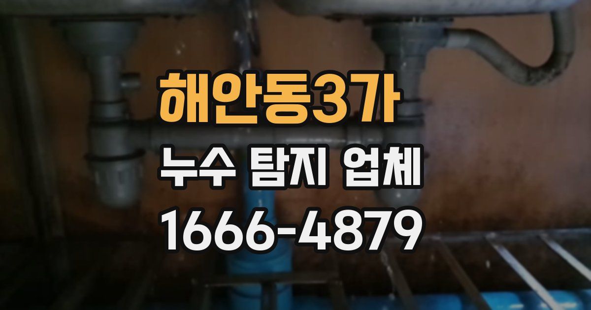 해안동3가 누수 탐지 업체