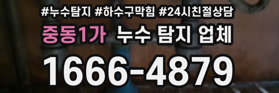 중동1가 누수 탐지 업체