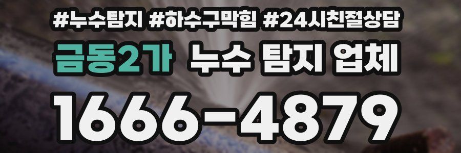 금동2가 누수 탐지 업체