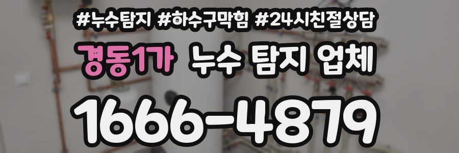 경동1가 누수 탐지 업체