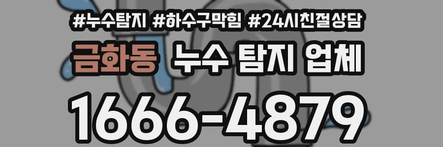 금화동 누수 탐지 업체