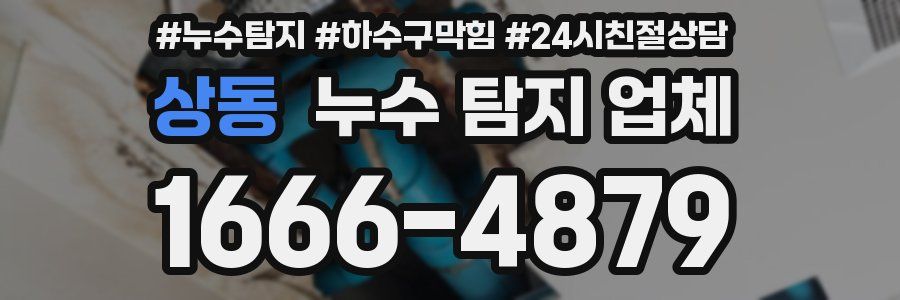 상동 누수 탐지 업체