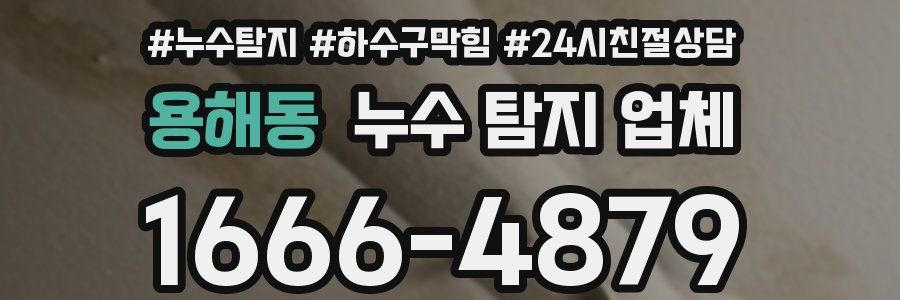 용해동 누수 탐지 업체