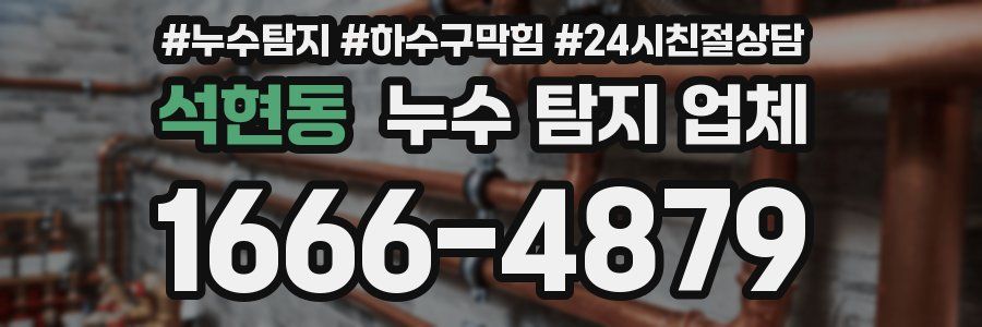 석현동 누수 탐지 업체
