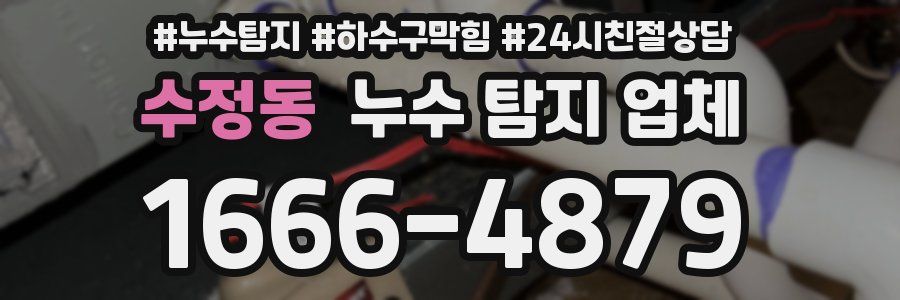 수정동 누수 탐지 업체
