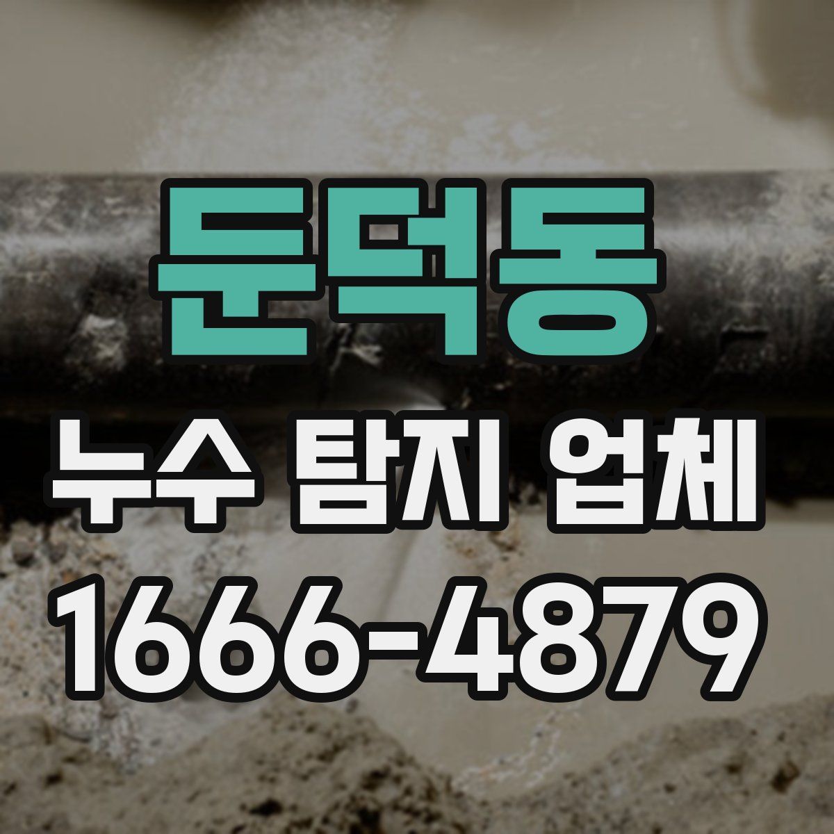 둔덕동 누수 탐지 업체