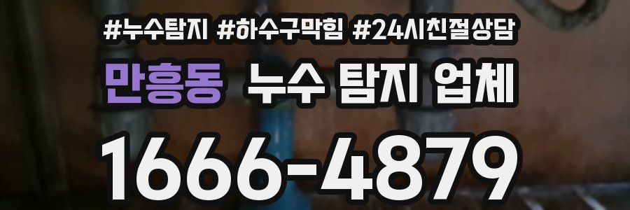 만흥동 누수 탐지 업체