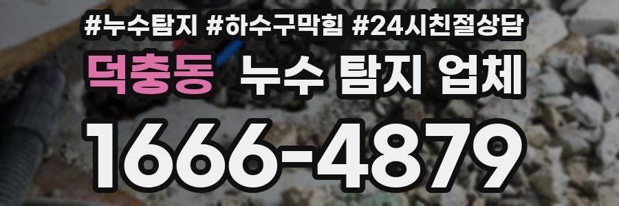 덕충동 누수 탐지 업체